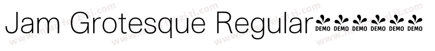 Jam Grotesque Regular字体转换